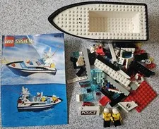 LEGO Town 4012 Wave Cops Police Boat Vintage 1996 Complete