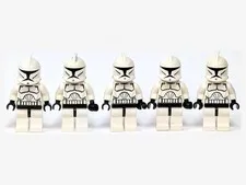 LEGO Star Wars Clone Trooper Phase 1 Minifigure Lot of 5 sw0201 #4