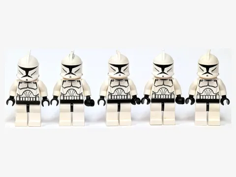 LEGO Star Wars Clone Trooper Phase 1 Minifigure Lot of 5 sw0201 #4