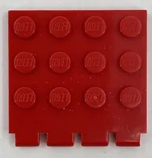 LEGO Train Red Hinge Car Roof 4 x 4 Ref 4213 Used in Hundreds of Sets 1.26"