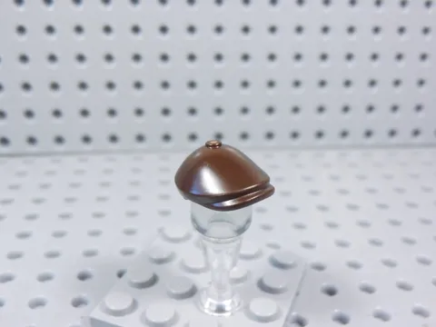 LEGO Dark Brown Flat Hat Cap Headgear Accessory Minifig AZ