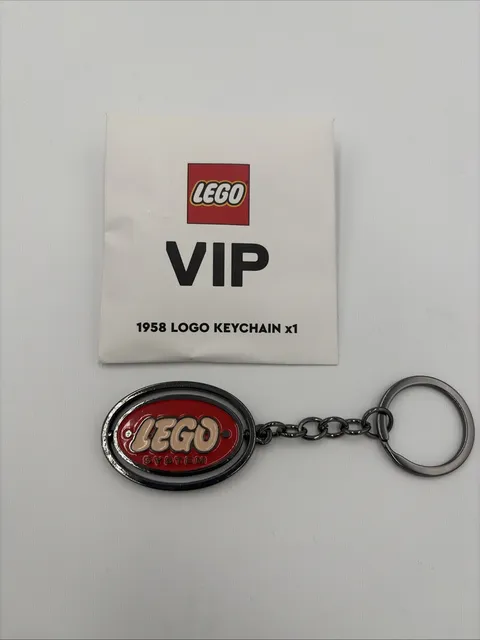 LEGO Keychain 5007092 Retro Spinning 1958 Logo key chain VIP Insiders