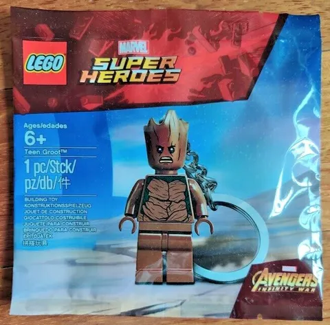 LEGO 5005244 Marvel Super Heroes Teen Groot Keychain Brand New Sealed Free Ship