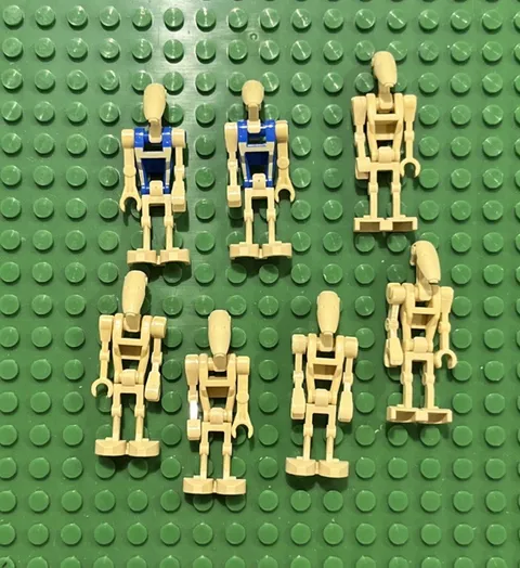 LEGO Star Wars Battle Droid & Commander Minifigures Lot of 7