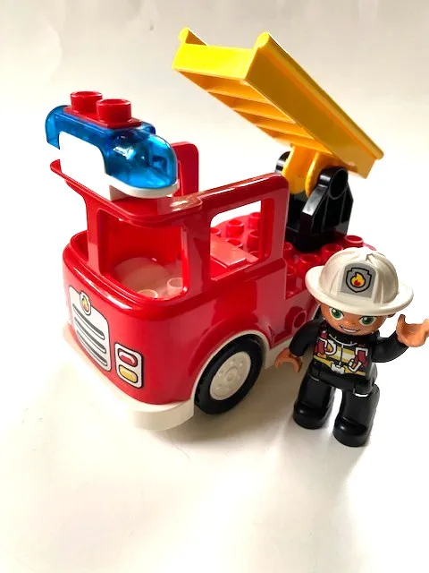 Lego Duplo Fire Truck w/ Flashing Lights, Sounds and Fireman Figure