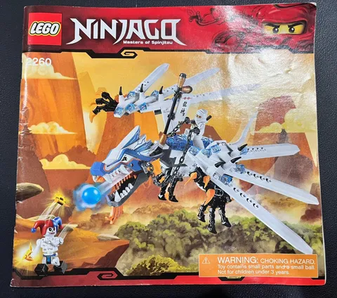 LEGO Ninjago 2260 Instruction Manual Booklet Only Ice Dragon Attack
