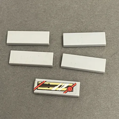 Lego 63864 Light Gray Replacement Parts Pieces Lot of 5