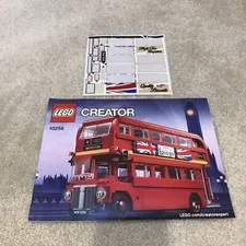 Lego Creator 10258 London Bus Building Toy Instructions Manual Book Sticker
