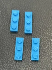 LEGO Parts 3623 Lot Of 4 1x3 Plate Medium Azure Replacement Pieces