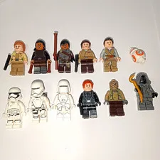 LEGO Star Wars Minifigure Lot of 11 Figures + BB-8 Droid Mixed Characters