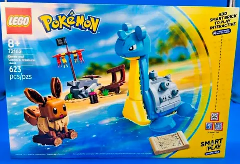 Lego Pokemon Smart Play Set 72162 Eevee and Lapras's Treasure Hunt NEW SEALED