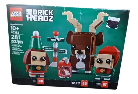LEGO BrickHeadz #85 86 87: Reindeer Elf and Elfie (40353)  SEALED