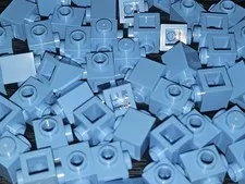 LEGO 💥NEW💥(25 Count) Med Blue Brick, Modified 1 x 1 with Studs on 2 Sides
