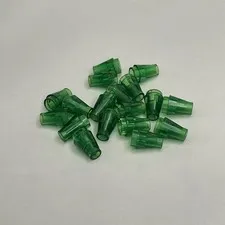 Lego 4589 Cones Transparent Green Replacement Parts Pieces Lot of 18