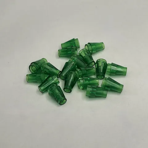 Lego 4589 Cones Transparent Green Replacement Parts Pieces Lot of 18