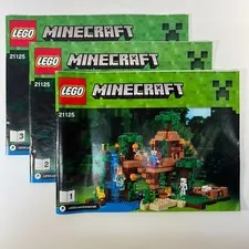 Manual Only - Lego 21125 Minecraft 1/2 & 3