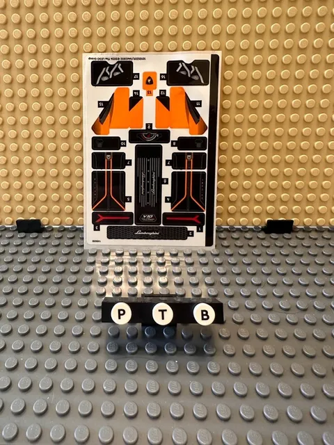 Genuine New LEGO Sticker Sheet 42196 Lamborghini Huracan