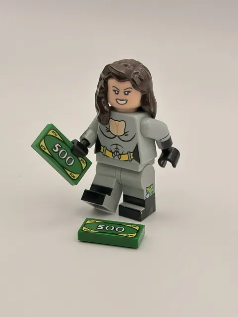 LEGO DC Catwoman Bank Robbery Outfit Custom Minifigure Printed On Real Bricks UV