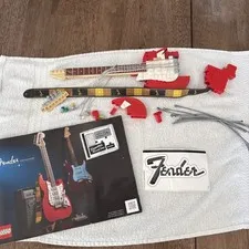 LEGO Fender Stratocaster Ideas #037 21329 Some Pieces And Manual Only