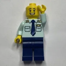 LEGO Airplane Pilot Minifigure Mini Fig Figure