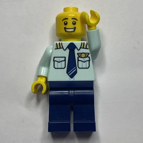 LEGO Airplane Pilot Minifigure Mini Fig Figure