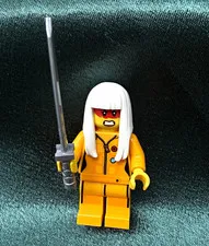 LEGO Ninjago Avatar Harumi Minifigure w/ White Hair & Gray Sword njo0565