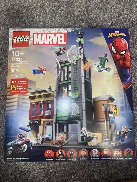 LEGO Marvel Minifigures 76324 Spiderman vs Oscorp Set