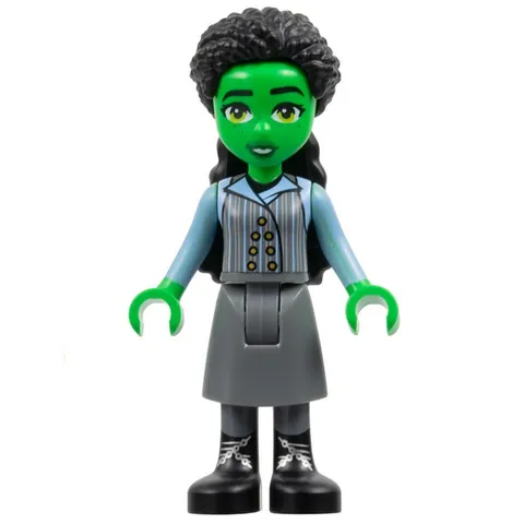 new LEGO Wicked Witch of the West Mini Doll - Elphaba, Dark Bluish Gray Skirt