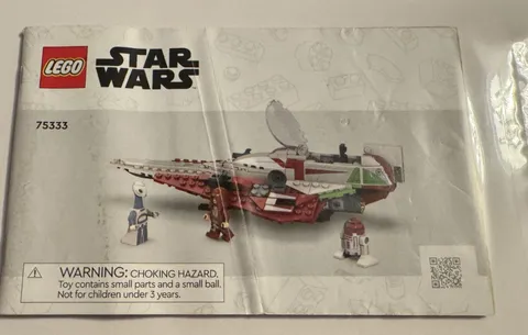 LEGO Star Wars Obi-Wan Kenobi's Jedi Starfighter 75333 Instruction Manual Boo...