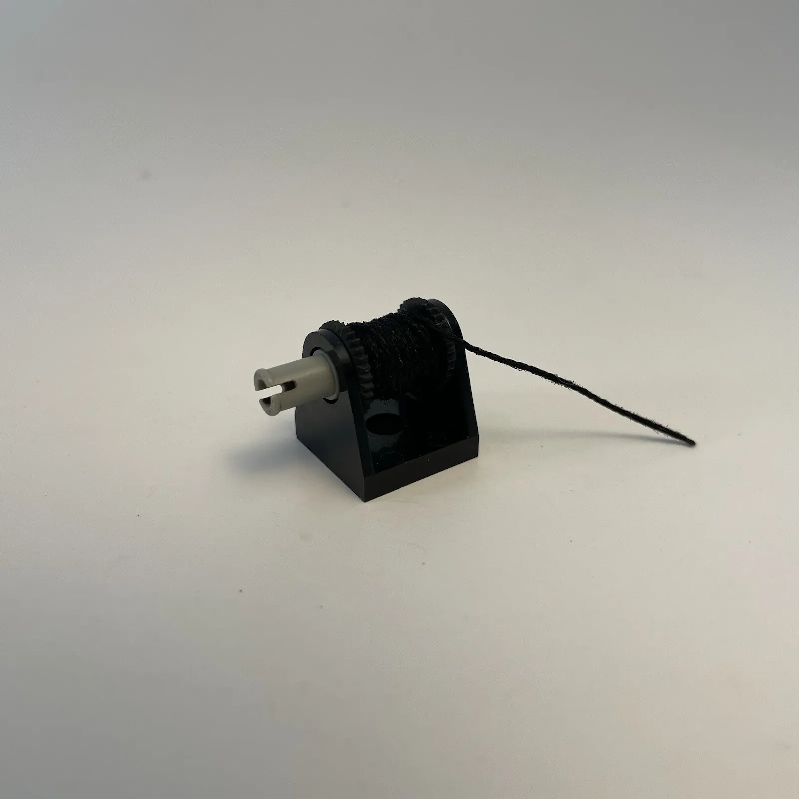 LEGO Black String Reel Winch 2x2 with 24” String 2584 Tow Truck Or Technics