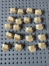 LEGO 47458 Tan Slope Curved 1x2x2/3 Wing End Replacement Parts 20pcs Flower
