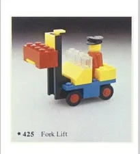 LEGO 425, 615 LEGOLAND: Fork Lift 100% Complete With Minifig 