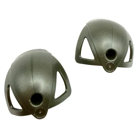 LEGO Bionicle Shoulder Armor Toa Nuva x345 - Pearl Dark Gray Makuta - Set of 2