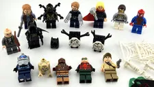 LEGO Minifigures Lot of 15 Marvel Avengers, Batman, Gollum + More w Accessories