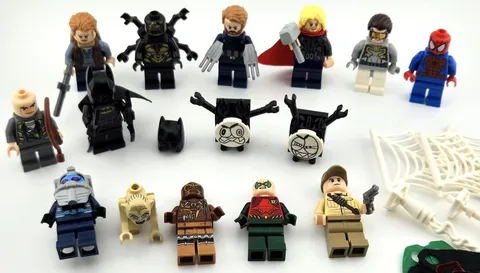 LEGO Minifigures Lot of 15 Marvel Avengers, Batman, Gollum + More w Accessories