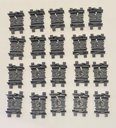 Lego Flexible Train Track x 20 Dark Bluish Gray 88492c00