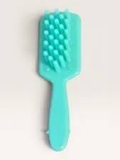 SuperStar Barbie Vintage BLUE Brush LOL OMG Clone Bratz Fashion Hairbrush Teal