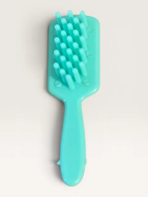 SuperStar Barbie Vintage BLUE Brush LOL OMG Clone Bratz Fashion Hairbrush Teal