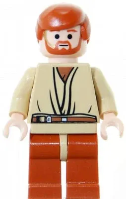 LEGO® Minifigure Star Wars sw0152 Obi-Wan Kenobi Light Nougat Dark Orange Hair a
