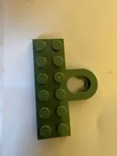 LEGO- NEW- #78168-SAND GREEN-2 X 6 PLATE-MODIFIED W/ COUPLING-10 PIECES