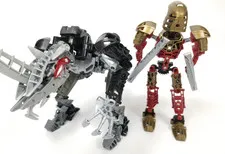 LEGO Bionicle 8811 Toa Lhikan & Kikanalo Complete Titan Warrior