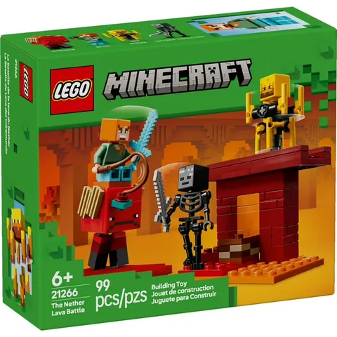 Lego Minecraft *The Nether Lava Battle* Building Set (21266) 99 Pieces