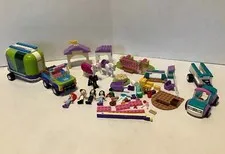 LEGO Friends Lot Mia's Horse Trailer 41371 + Horse Training and Trailer 41441 