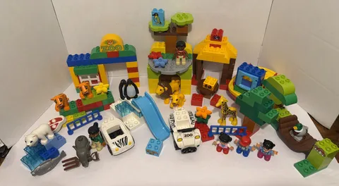 Lego DUPLO Fun Around The World Zoo Wildlife Animal Figure Lot READ