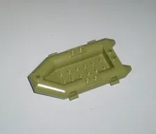 Used LEGO Olive Green Boat Rubber Raft, Small -Inflatable Dinghy 12x6 30086c01