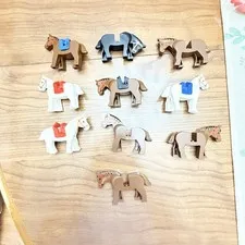 10 LEGO Horses Lot Rare Vintage 