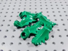 LEGO Lot of 5 Green Round 1x1 w/ Curved Leaf Plants Minifig BI