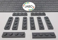 (J7/4/2) LEGO 10 x 3710 flat plate 1x4 new dark grey