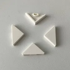 LEGO 4x NEW Pieces Tile 2x2 Triangular WHITE #35787