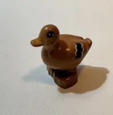Lego Duplo Figure Mallard Duck brown
